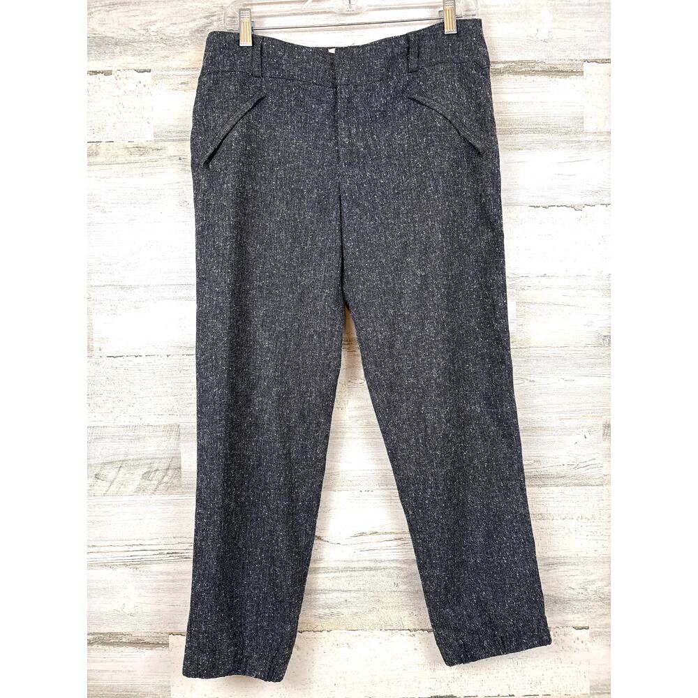 Anthropologie Elevenses Womens 6 Brighton Gray Speckled Dress Pants Trendy